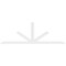 Ekena Millwork Saratoga Architectural Grade PVC Gable Bracket, 108"W x 36"H x 2"D x 4"F, 8/12 Pitch GBP108X36X0204SAR00 - alternate 2
